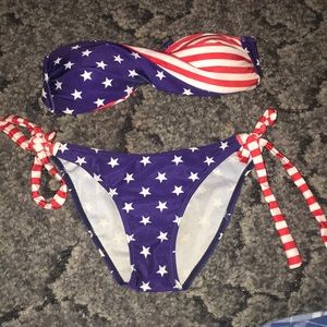 American flag two piece bikini